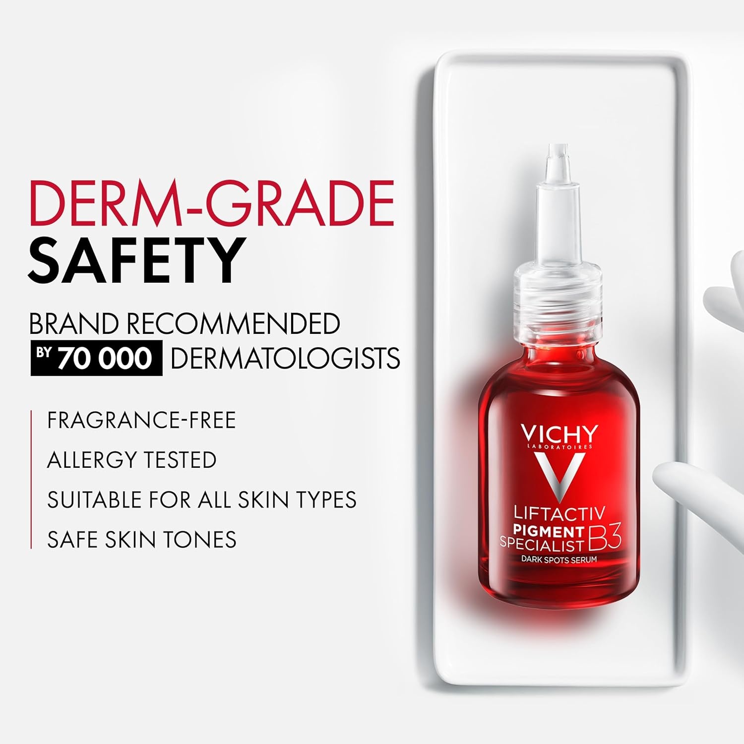 image:imageVichy LiftActiv B3 Serum 5 Niacinamide Glycolic Acid Tranexamic Acid Peptides Fades Dark Spots amp Smooths Wrinkles In 8 Weeks Discoloration Correcting Serum Alcohol FreeFace Serum
