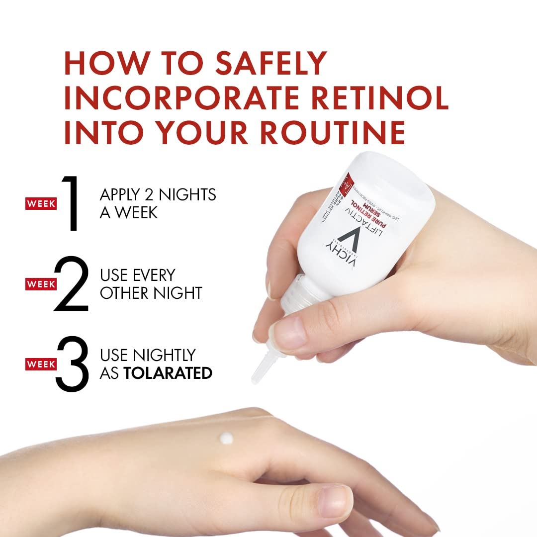 image:imageVichy LiftActiv Pure Retinol Serum for Face AntiAging Face Serum for Wrinkles amp Fine Lines 2 Retinol Peptides Resurfaces Skin Sexture To Smooth amp Firm Skin 1 Fl Oz