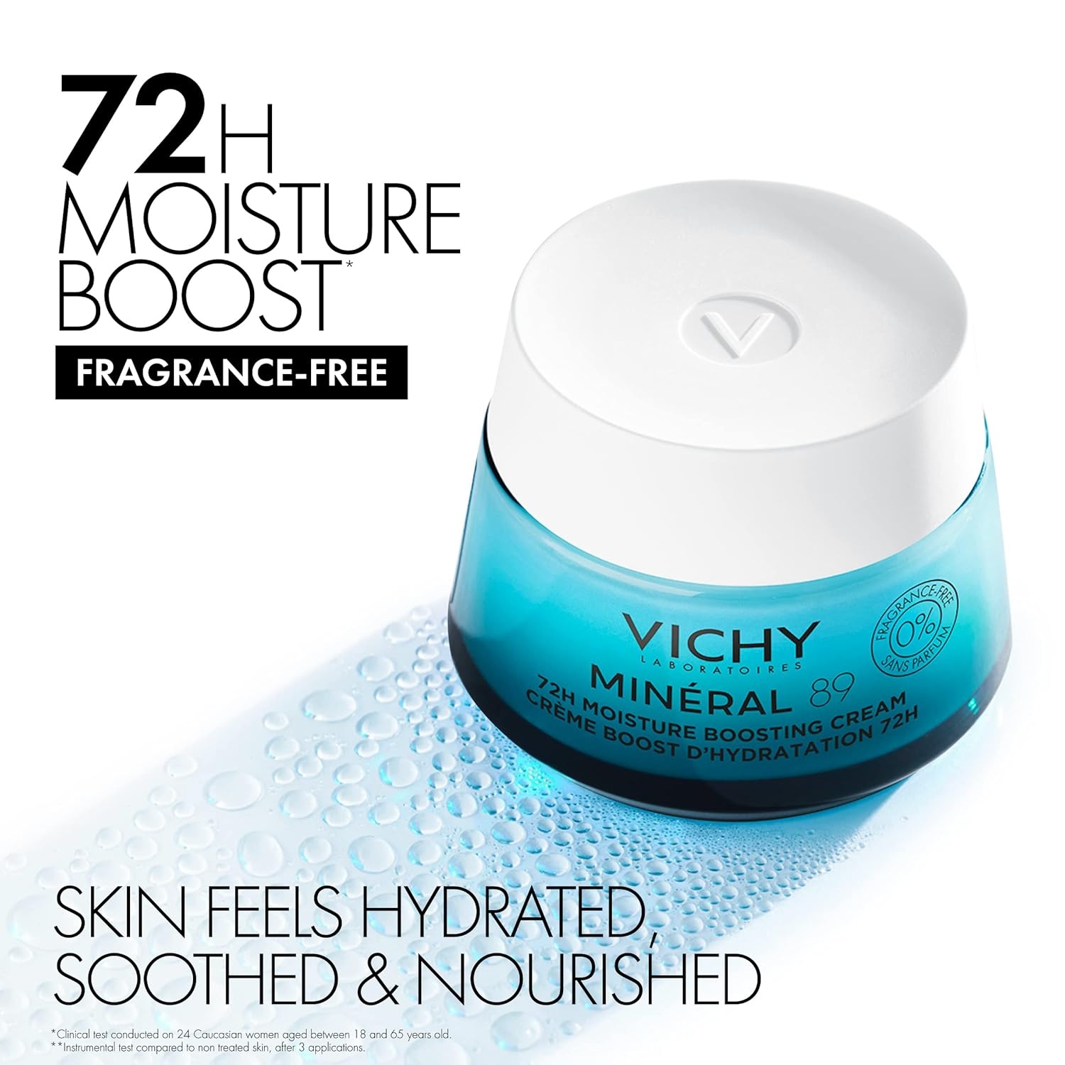 image:imageVichy Mineral 89 Fragrance Free Cream Moisture Boosting Cream with Hyaluronic Acid Daily Face Moisturizer Available in 4 Formulas For All Skin Types Dry amp Sensitive Skin amp Mattifying for Oily Skin169 Ounce Pack of 2