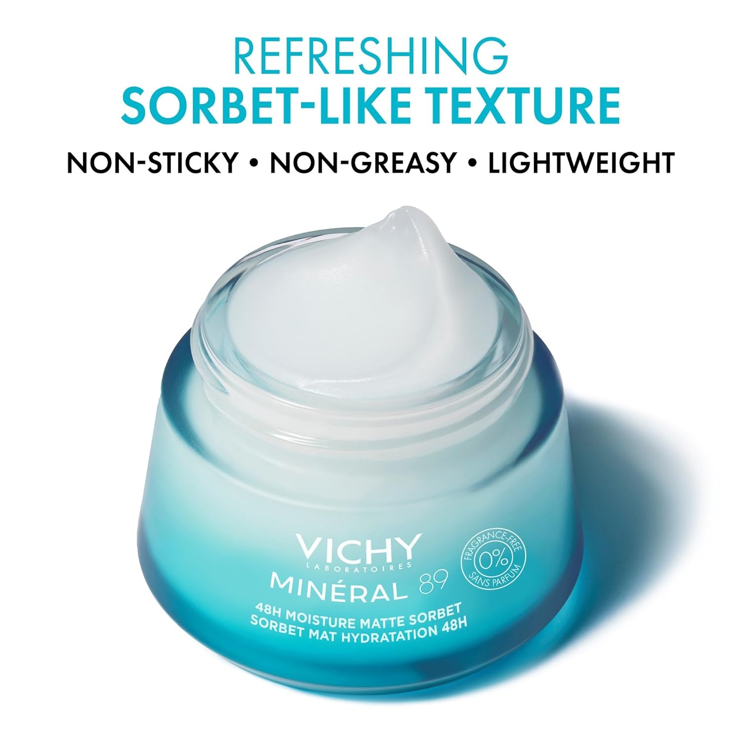 image:imageVichy Mineral 89 Fragrance Free Cream Moisture Boosting Cream with Hyaluronic Acid Daily Face Moisturizer Available in 4 Formulas For All Skin Types Dry amp Sensitive Skin amp Mattifying for Oily Skin135 Fl Oz Pack of 1