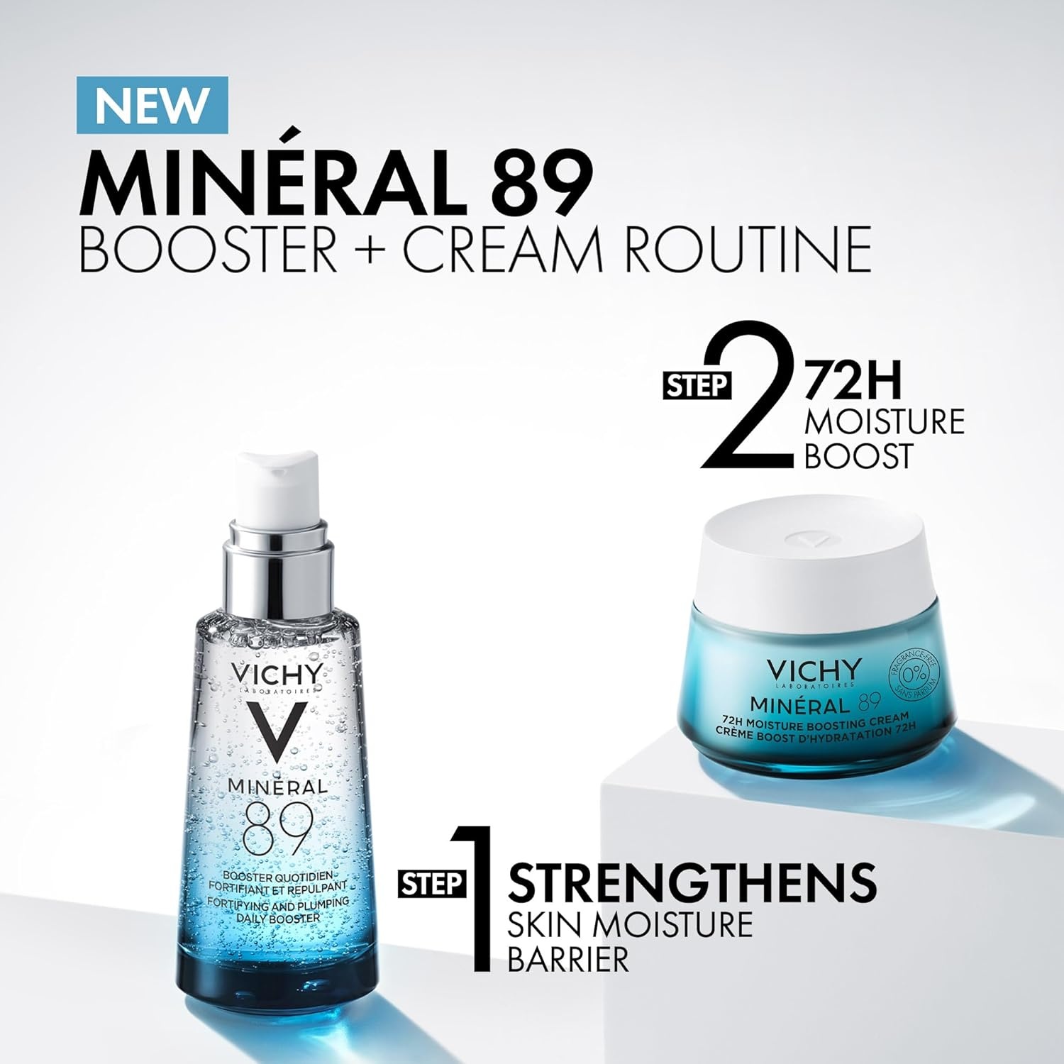 image:imageVichy Mineral 89 Fragrance Free Cream Moisture Boosting Cream with Hyaluronic Acid Daily Face Moisturizer Available in 4 Formulas For All Skin Types Dry amp Sensitive Skin amp Mattifying for Oily Skin169 Ounce Pack of 1
