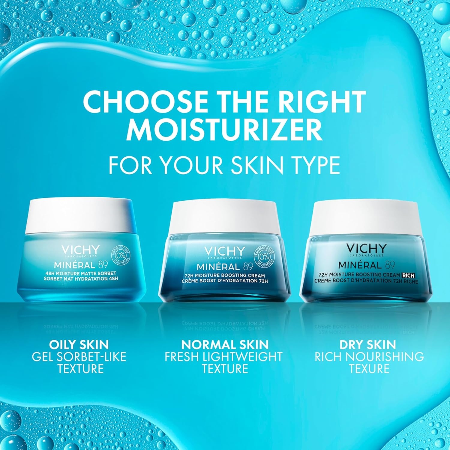 image:imageVichy Mineral 89 Fragrance Free Cream Moisture Boosting Cream with Hyaluronic Acid Daily Face Moisturizer Available in 4 Formulas For All Skin Types Dry amp Sensitive Skin amp Mattifying for Oily Skin135 Fl Oz Pack of 1
