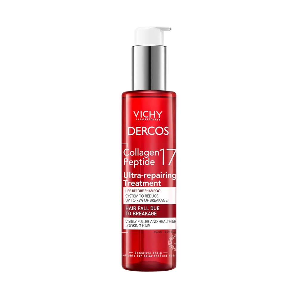 image:imageDercos Collagen Peptide 17 UltraRepairing Treatment 150ml Anti Hair Fall PreShampoo Bond Repair Hair Treatment Strengthens Reduces Breakage Preps amp Protects
