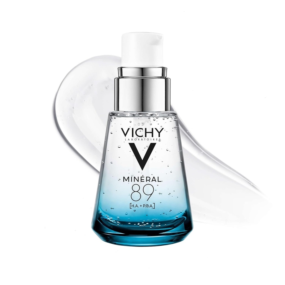 image:imageVichy Mineral 89 Booster Pure Hyaluronic Acid Serum for Face with Polyglutamic Acid for Skin Barrier Repair Plumps amp Hydrates Lightweight Hydrating Serum OilFree NonSticky1 Ounce Pack of 1