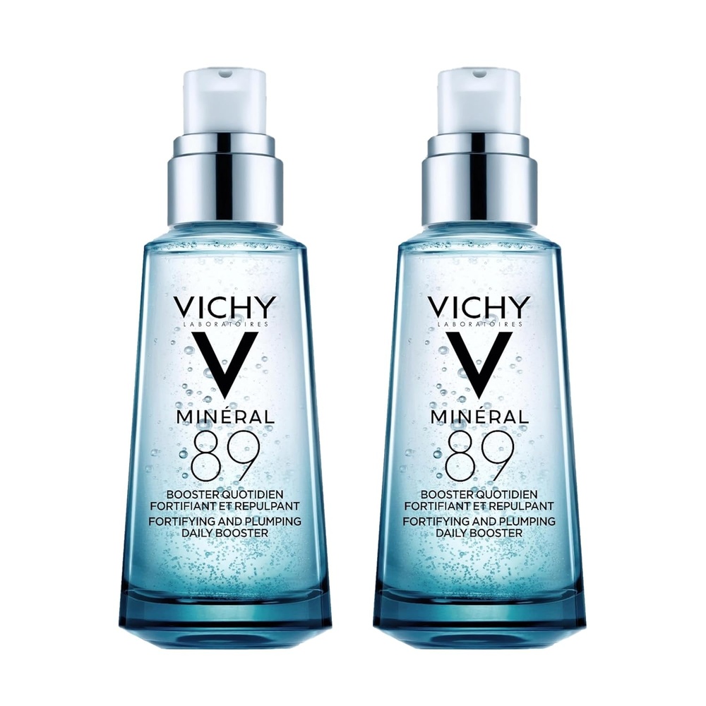 image:imageVichy Mineral 89 Booster Pure Hyaluronic Acid Serum for Face with Polyglutamic Acid for Skin Barrier Repair Plumps amp Hydrates Lightweight Hydrating Serum OilFree NonSticky17 Fl Oz Pack of 2
