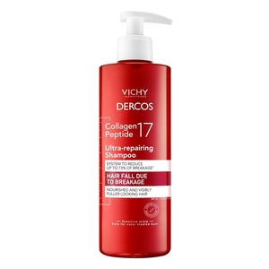 image:imageVICHY Dercos Collagen Peptide 17 UltraRepairing Shampoo Anti Hair Fall amp Bond Repair for Damaged Weak Hair Strengthens Reduces Breakage Boosts Volume1352 Fl Oz Pack of 1