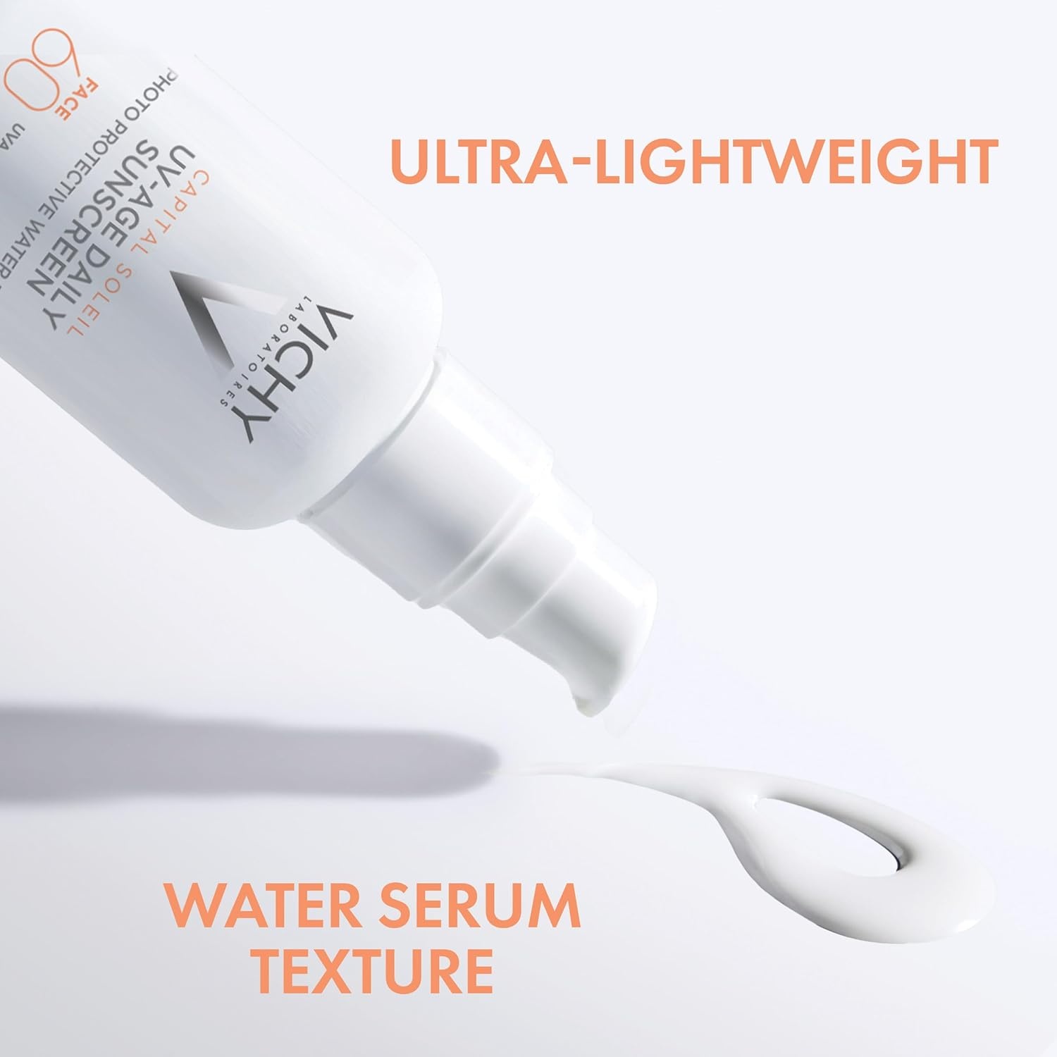 image:imageVichy Capital Soleil UVAge Daily SPF 60 Anti Aging Sunscreen for Face SPF 60 Hyaluronic Acid Peptides Vitamin C Broad Spectrum Invisible SPF Protection No White Cast SunscreenUV Age Daily SPF 60