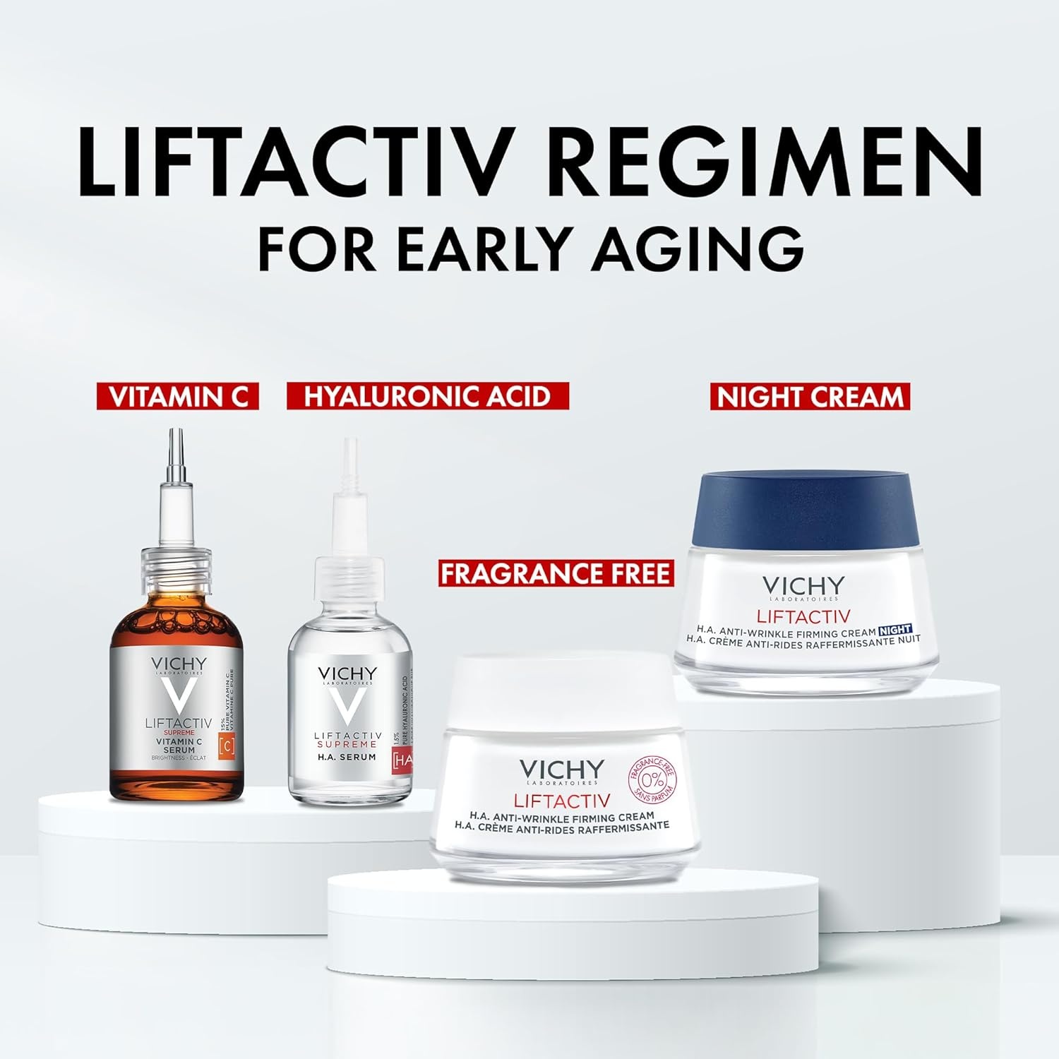 image:imageVichy LiftActiv HA AntiWrinkle Firming Cream Anti Aging Face Cream With Vitamin C amp Hyaluronic Acid Smoothing amp Firming For Wrinkles Visibly Plumps Skin amp Improves RadianceFragrance Free
