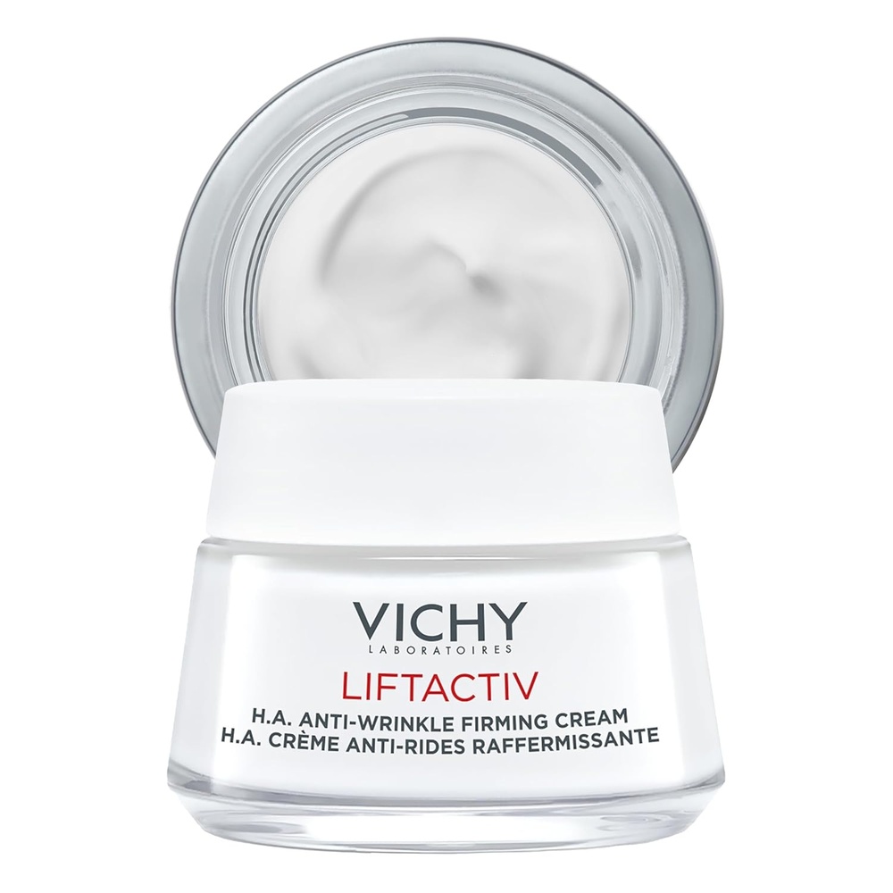 image:imageVichy LiftActiv HA AntiWrinkle Firming Cream Anti Aging Face Cream With Vitamin C amp Hyaluronic Acid Smoothing amp Firming For Wrinkles Visibly Plumps Skin amp Improves RadianceWith Light Fragrance