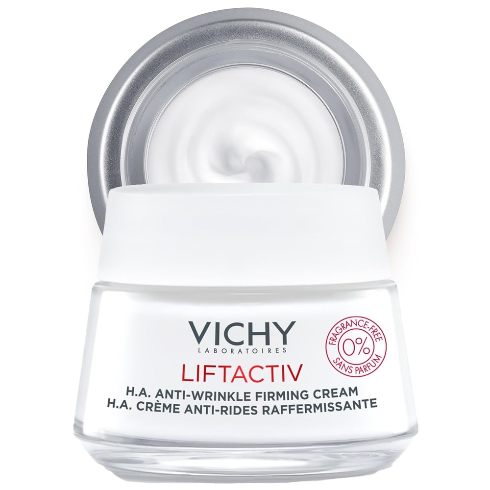 image:imageVichy LiftActiv HA AntiWrinkle Firming Cream Anti Aging Face Cream With Vitamin C amp Hyaluronic Acid Smoothing amp Firming For Wrinkles Visibly Plumps Skin amp Improves RadianceFragrance Free