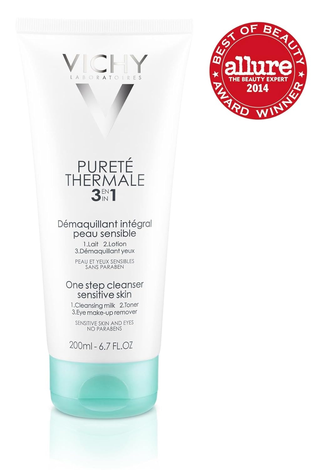 image:imageVichy Puret Thermale One Step Cleanser for Sensitive Skin33 Fl Oz Travel Size