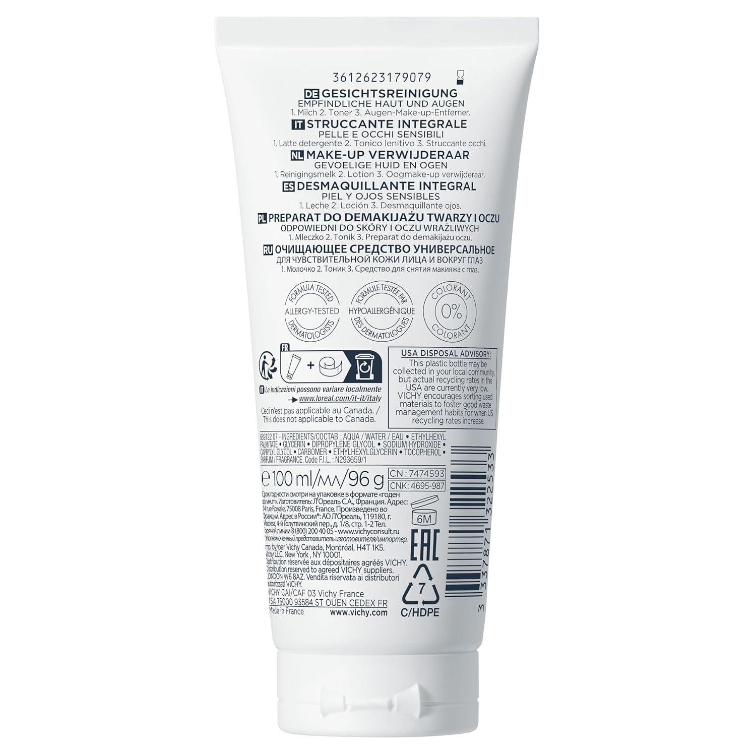 image:imageVichy Puret Thermale One Step Cleanser for Sensitive Skin676 Ounce Pack of 1