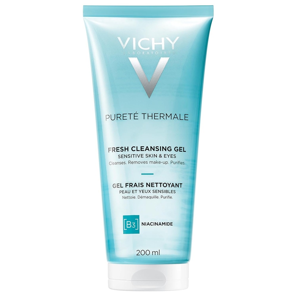 image:imageVICHY Puret Thermale Fresh Cleansing Gel Formulated With Glycerin amp Niacinamide Gentle Gel Cleanser amp Makeup Remover Removes Impurities Without Overdrying Safe For Sensitive Skin amp Eyes68 Fl Oz Pack of 1