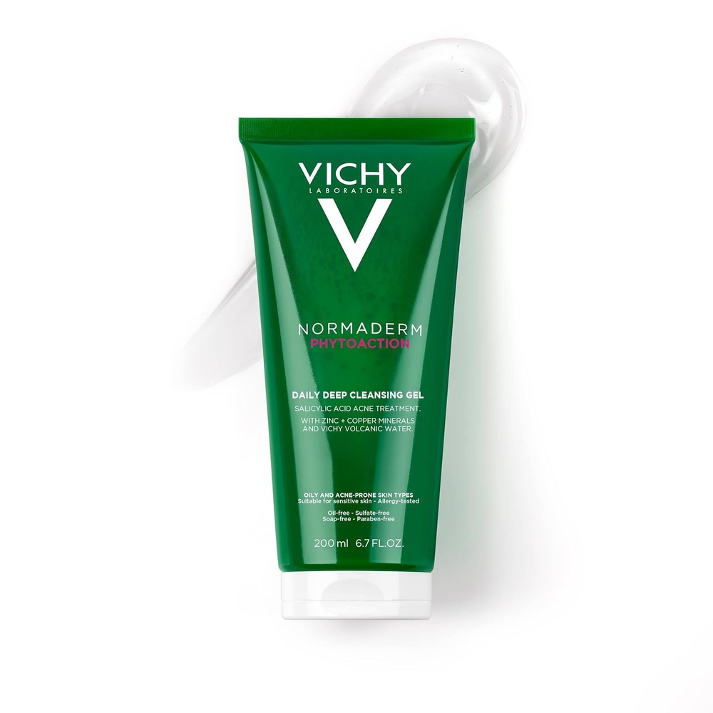 image:imageVICHY Normaderm Daily Acne Face Wash Salicylic Acid Face Cleanser for Oily amp Acne Prone Skin Acne Cleanser that Clears Clogged Pores and Blackhead676 Fl Oz Pack of 1